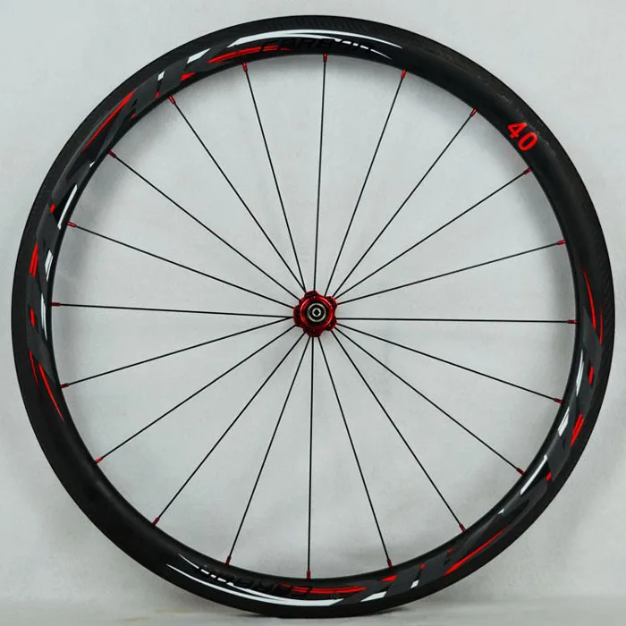 Perfect 700C Wheelset Carbon Wheels Road Bike Tubeless Wheel V/C Brake Profile 38-40-50-55mm Depth Clincher Carbon Rim Direct-pull 81