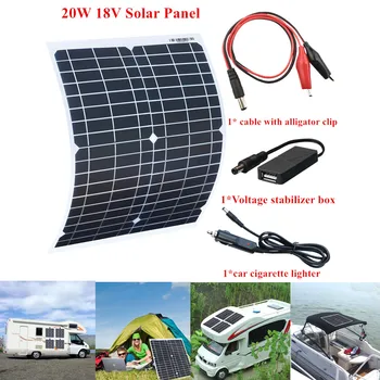 Xinpuguang 20w 18v Flexible Solar Panel USB Solar Charger Waterproof Car Camping Charger for Phone Laptop Tablets Power Bank
Xinpuguang 20w 18v Flexible Solar Panel USB Solar Charger Waterproof Car Camping Charger for Phone Laptop Tablets Power Bank