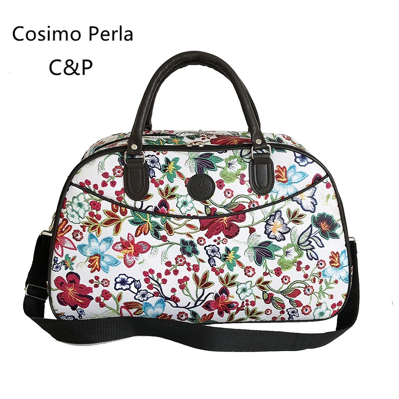PU Leather Floral Duffel Bags Big Women Travel Bags 2019 Winter Hand Luggage Fashion Portable Waterproof Overnight Weekend Bag
PU Leather Floral Duffel Bags Big Women Travel Bags 2019 Winter Hand Luggage Fashion Portable Waterproof Overnight Weekend Bag