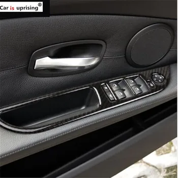 Carbon Fiber Car Window Lifter Control Frame Window Switch Decor Armrest Panel Refit CAR Sticker for BMW e60 5 series 2008-2010 
Carbon Fiber Car Window Lifter Control Frame Window Switch Decor Armrest Panel Refit CAR Sticker for BMW e60 5 series 2008-2010