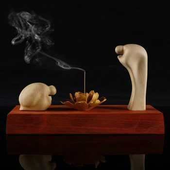 Wooden artificial flowers lotus Incense burner Tea art carved Chinese Figurine pendant home decoration Miniature
Wooden artificial flowers lotus Incense burner Tea art carved Chinese Figurine pendant home decoration Miniature