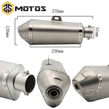 ZS MOTOS 51mm Modify Motorcycle Ak Exhaust Pipe Muffler Pipe with DB Killer Motocross Yoshimura ATV Z750 Muffler 
ZS MOTOS 51mm Modify Motorcycle Ak Exhaust Pipe Muffler Pipe with DB Killer Motocross Yoshimura ATV Z750 Muffler
