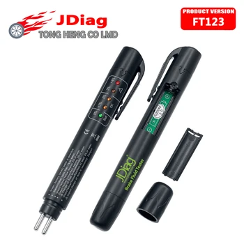 Original JDiag FT123 Brake Fluid Tester Pen with 5 LED Mini Indicator For DOT3/4 FT-123 Fluid Tester Car Diagnostic-Tool FT123
Original JDiag FT123 Brake Fluid Tester Pen with 5 LED Mini Indicator For DOT3/4 FT-123 Fluid Tester Car Diagnostic-Tool FT123