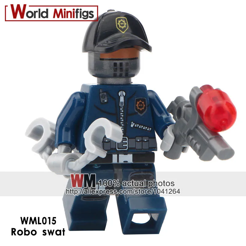 Single Sale Movie Characters Robo Swat Gordon Zala Bad Cop Sheriff Not-A-Robot Wyldstyle Emmet Building Blocks kids Gift Toys
Single Sale Movie Characters Robo Swat Gordon Zala Bad Cop Sheriff Not-A-Robot Wyldstyle Emmet Building Blocks kids Gift Toys