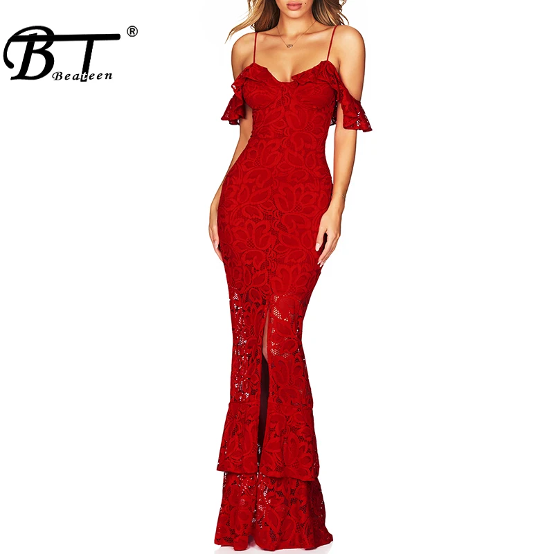 Beateen 2018 Off The Shoulder Lace Embroidery Bandage Gown Mermaid Cocktail Wedding Evening Spaghetti Strap Dress
Beateen 2018 Off The Shoulder Lace Embroidery Bandage Gown Mermaid Cocktail Wedding Evening Spaghetti Strap Dress