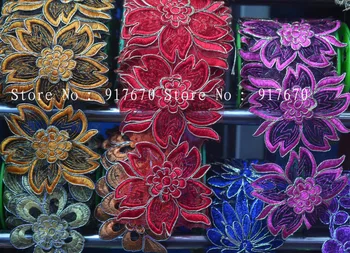 Clothes DIY Sewing Accessory Beautiful Flower Lace Trim Embroidered Applique Clothes Scrapbooking Crafts Decor
Clothes DIY Sewing Accessory Beautiful Flower Lace Trim Embroidered Applique Clothes Scrapbooking Crafts Decor