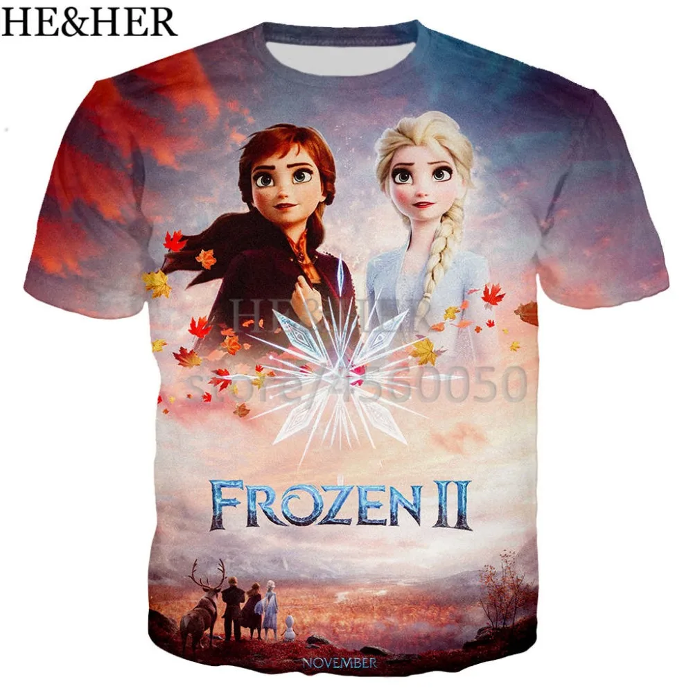 New movie Frozen 2 t shirts harajuku tshirt men women t-shirts fashion summer tops hip hop tee shirts streetwear
New movie Frozen 2 t shirts harajuku tshirt men women t-shirts fashion summer tops hip hop tee shirts streetwear
