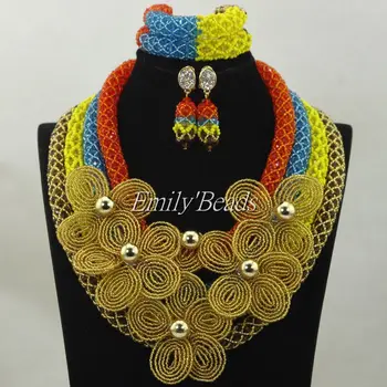 2016 Classic Costume African Jewelry Set Nigerian Wedding Indian Bridal Statement Necklace Set Flowers Free Shipping ALJ361
2016 Classic Costume African Jewelry Set Nigerian Wedding Indian Bridal Statement Necklace Set Flowers Free Shipping ALJ361