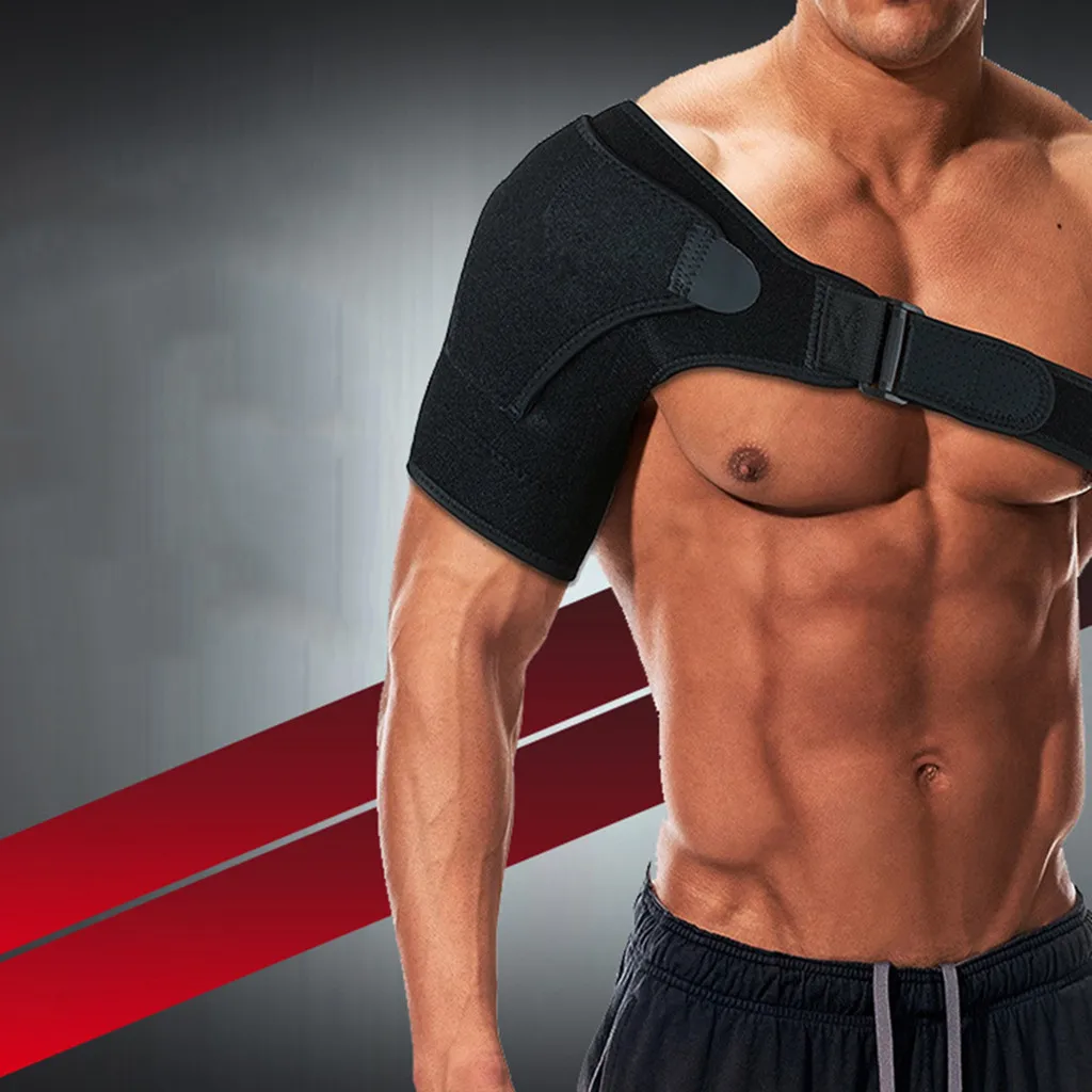 Adjustable Breathable Gym Sports Care Single Shoulder Support Back Brace Guard Strap Wrap Belt Band Black Bandage Men Women #SI
Adjustable Breathable Gym Sports Care Single Shoulder Support Back Brace Guard Strap Wrap Belt Band Black Bandage Men Women #SI