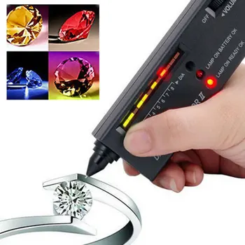 Professional High Accuracy Diamond Tester Selector Gemstone Gem Jewelry Testing Tool LED Diamond Indicator Test Pen
Professional High Accuracy Diamond Tester Selector Gemstone Gem Jewelry Testing Tool LED Diamond Indicator Test Pen
