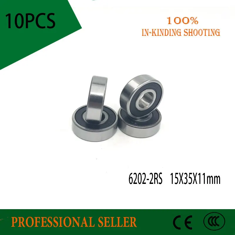 6202RS 6202-2RS schermato in gomma Deep Groove Cuscinetto A Sfera 15x35x11mm