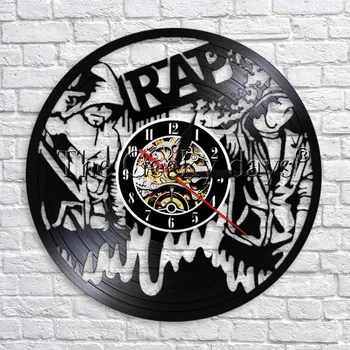 Rap Hip Hop Music Vinyl Record Wall Clock Modern Design Musical 3D Wall Watches Clock Unique Gift For Rappers Rap Lover
Rap Hip Hop Music Vinyl Record Wall Clock Modern Design Musical 3D Wall Watches Clock Unique Gift For Rappers Rap Lover