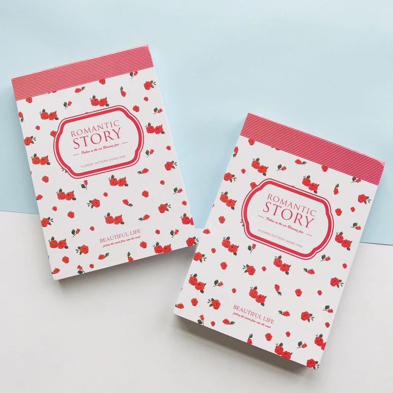 80 pages Romantic Story Rose Flower Pattern Memo Pads Planner Student Stationery Notepad School Office Supply
80 pages Romantic Story Rose Flower Pattern Memo Pads Planner Student Stationery Notepad School Office Supply