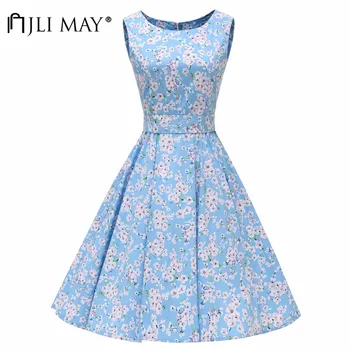 JLI MAY Vintage white floral swing dress summer 50s party print elegant classic belted o-neck sleeveless Hepburn style sundress
JLI MAY Vintage white floral swing dress summer 50s party print elegant classic belted o-neck sleeveless Hepburn style sundress
