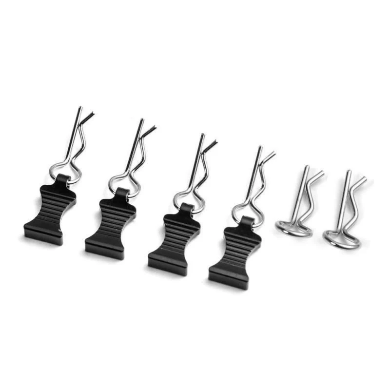 1 Set R-type Body Shell Clips Pin with Aluminum Mount Set For 1/8 1/10 1/12 RC Cars Toys Parts Accessories