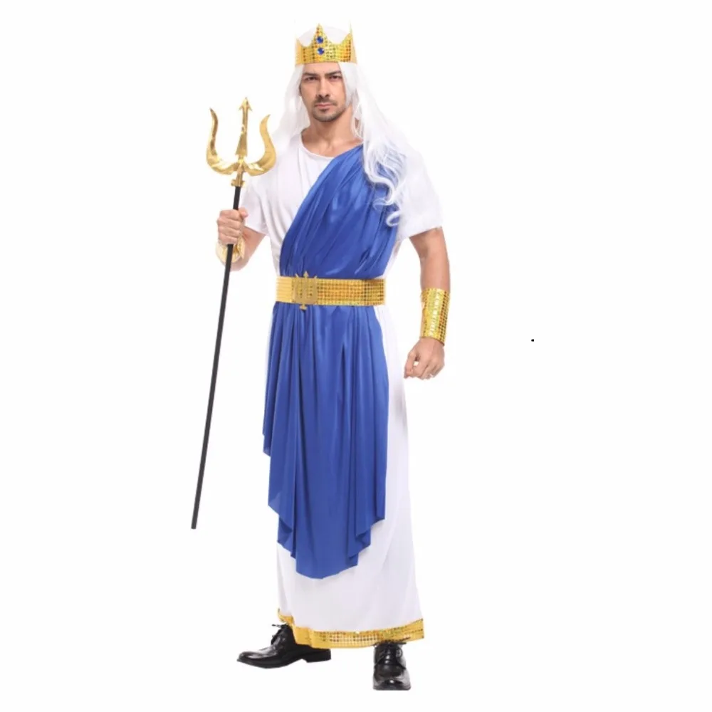Shanghai Story Men's Halloween Cosplay Costume Ancient Greek Mythology Poseidon Neptune Cosplay Party Costumes
Shanghai Story Men's Halloween Cosplay Costume Ancient Greek Mythology Poseidon Neptune Cosplay Party Costumes