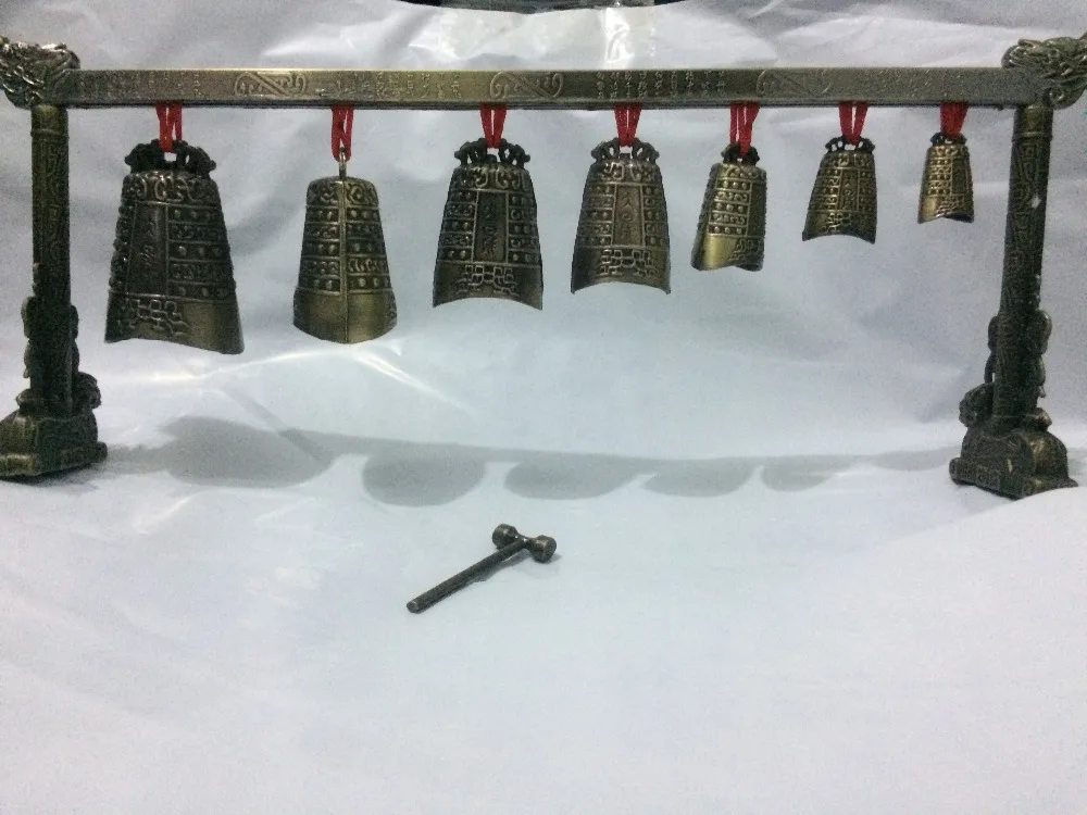 China old hand carved bronze 7 flat bell chimes Figurine home decoration Collectibles Statue metal handicraft
China old hand carved bronze 7 flat bell chimes Figurine home decoration Collectibles Statue metal handicraft