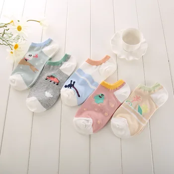5Pairs/Lot Good Quality Women Sock Slippers Girls Length Socks Cute Colorful Cartoon Animals Printed Low Invisible Girls Socks
5Pairs/Lot Good Quality Women Sock Slippers Girls Length Socks Cute Colorful Cartoon Animals Printed Low Invisible Girls Socks