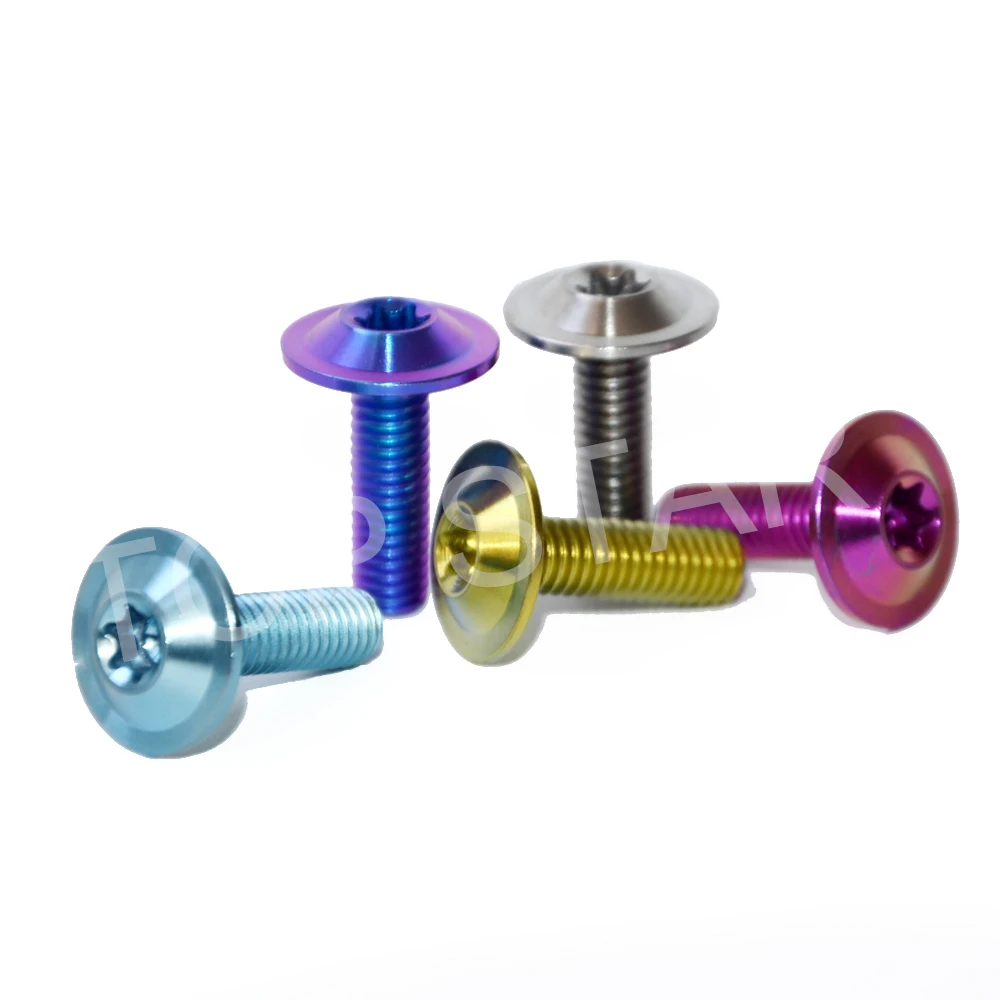 M6*20 (Multicolor) Pure Titanium Alloy Screws Umbrella Head Ti Screw Motorcycle Shell Bolt 6 PCS
M6*20 (Multicolor) Pure Titanium Alloy Screws Umbrella Head Ti Screw Motorcycle Shell Bolt 6 PCS