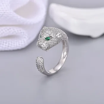 High Quality Leopard Head Open Ring Women or Men Resizable 925 Sterling Silver Brand Fashion Party Jewelry For Women Panther
High Quality Leopard Head Open Ring Women or Men Resizable 925 Sterling Silver Brand Fashion Party Jewelry For Women Panther