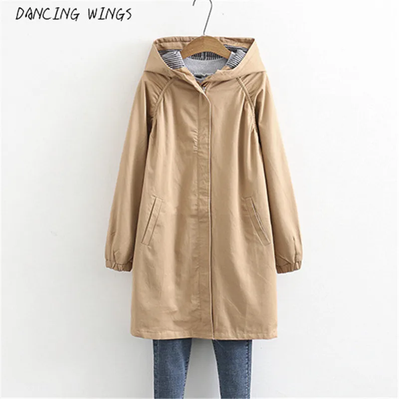 Spring Autumn Women's Trench Coat Casual Plus Size 6XL Hoodie Windbreaker Solid
Spring Autumn Women's Trench Coat Casual Plus Size 6XL Hoodie Windbreaker Solid