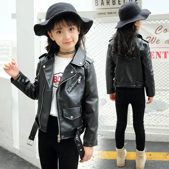 Spring Autumn PU Leather Jacket Girls Teenages Clothes Child Motorcycle Bomber Blazers 2018 Children Outerwear Coat
Spring Autumn PU Leather Jacket Girls Teenages Clothes Child Motorcycle Bomber Blazers 2018 Children Outerwear Coat