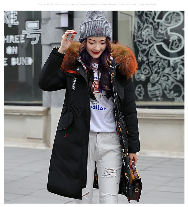 Long Winter Jackets And Coats Woman Warm Women Parka 2018 Winter Linen Cotton Coat Women Both Sides Wear Coats LZ976 (27)
