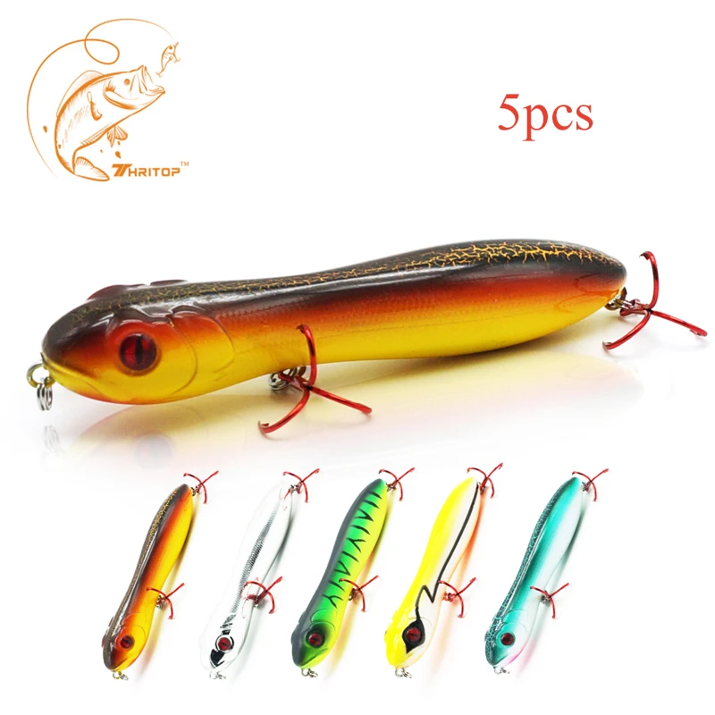 Thritop 5pcs Fishing Lure Artificial Bait TP069 10.5cm 15.8g 5 Various Colors For Option Minnow Fishing Tackle Accessories
Thritop 5pcs Fishing Lure Artificial Bait TP069 10.5cm 15.8g 5 Various Colors For Option Minnow Fishing Tackle Accessories