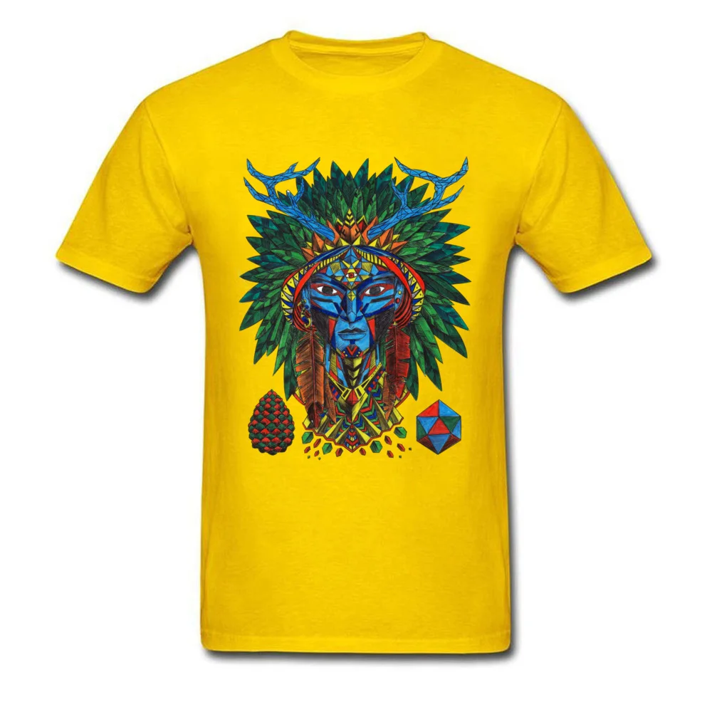 Chaman Funny Tops Shirt Short Sleeve for Men Cotton Lovers Day Round Neck T-Shirt Crazy Tshirts On Sale Free Shipping Chaman yellow