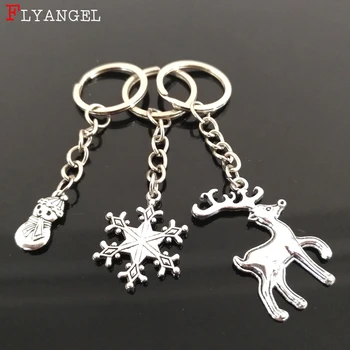Fashion Cute Christmas Gift Elk Snowflake, Snowman Doll, Jingle, Christmas Tree Keychain Jewelry Alloy Keyring DIY Accessories
Fashion Cute Christmas Gift Elk Snowflake, Snowman Doll, Jingle, Christmas Tree Keychain Jewelry Alloy Keyring DIY Accessories