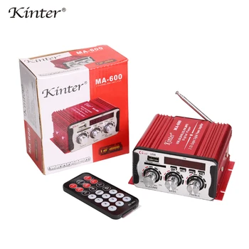 kinter MA-600 Mini Amplifier audio with SD USB AUX play MP3 hifi stereo sound FM radio tda7297 2.0 CH 25W red aluminum housing
kinter MA-600 Mini Amplifier audio with SD USB AUX play MP3 hifi stereo sound FM radio tda7297 2.0 CH 25W red aluminum housing