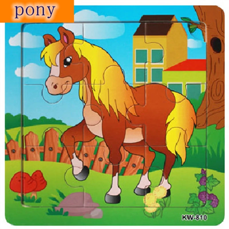 3D Wooden Puzzle Toy Cartoon Animals Pony Puzzle Educational Developmental Baby Kids Training Toys For Children Puzzles Jigsaw
3D Wooden Puzzle Toy Cartoon Animals Pony Puzzle Educational Developmental Baby Kids Training Toys For Children Puzzles Jigsaw