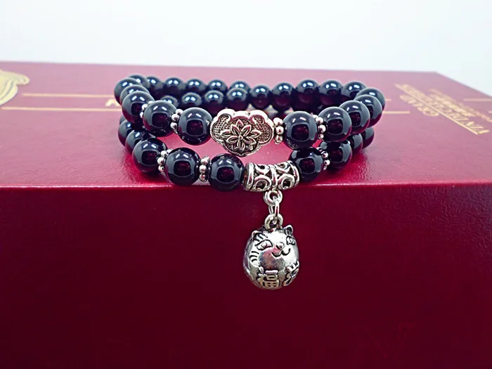 Natural black onyx beads bracelets women men jewelry wristband ancient silver lucky cats abacus pendant bracelet jewelry
Natural black onyx beads bracelets women men jewelry wristband ancient silver lucky cats abacus pendant bracelet jewelry