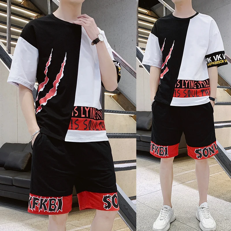 LOLDEAL Summer Set Men Sweatsuits Short Sleeve T-shirt+Shorts Sporting Suit Hop Hip Two Piece Set Tracksuit for Men's Short Set
LOLDEAL Summer Set Men Sweatsuits Short Sleeve T-shirt+Shorts Sporting Suit Hop Hip Two Piece Set Tracksuit for Men's Short Set