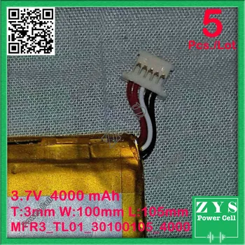 2 pcs./Lot Safety Packing, 3.7V 4000mah Li-ion battery for CHUWI VI10 Tablet PC with 5 pin connector, 3.0*100*105mm 4000 mah
2 pcs./Lot Safety Packing, 3.7V 4000mah Li-ion battery for CHUWI VI10 Tablet PC with 5 pin connector, 3.0*100*105mm 4000 mah