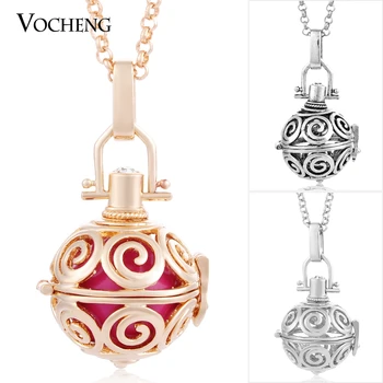 Wholesale 10pcs/lot Vocheng Ball Harmony 3 Colors Brass Metal Pendant Necklace with Stainless Steel Chain VA-011*10
Wholesale 10pcs/lot Vocheng Ball Harmony 3 Colors Brass Metal Pendant Necklace with Stainless Steel Chain VA-011*10
