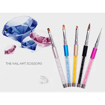 BellyLady 5Pcs/set Nail Liner Painting Brush Pen UV Gel Crystal Handle Manicure Nail Art Brush Tool
BellyLady 5Pcs/set Nail Liner Painting Brush Pen UV Gel Crystal Handle Manicure Nail Art Brush Tool