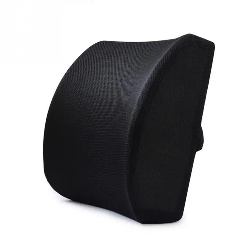 Image Memory Foam Lumbar Cushion Lower Back Support Pillow Posture Correcting Car Seat Home Office Chair