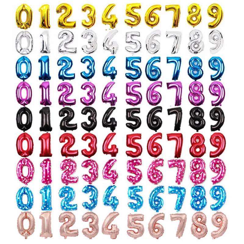 16 32inch Number Balloon Foil Balloons Baby Happy Birthday Party Wedding Decoration Kids Toys Baby Shower Air Balloon
16 32inch Number Balloon Foil Balloons Baby Happy Birthday Party Wedding Decoration Kids Toys Baby Shower Air Balloon