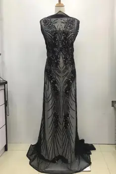 fashionable tulle embroidery french net lace fabric Cyndi-3.1314 with beads for party dress 
fashionable tulle embroidery french net lace fabric Cyndi-3.1314 with beads for party dress