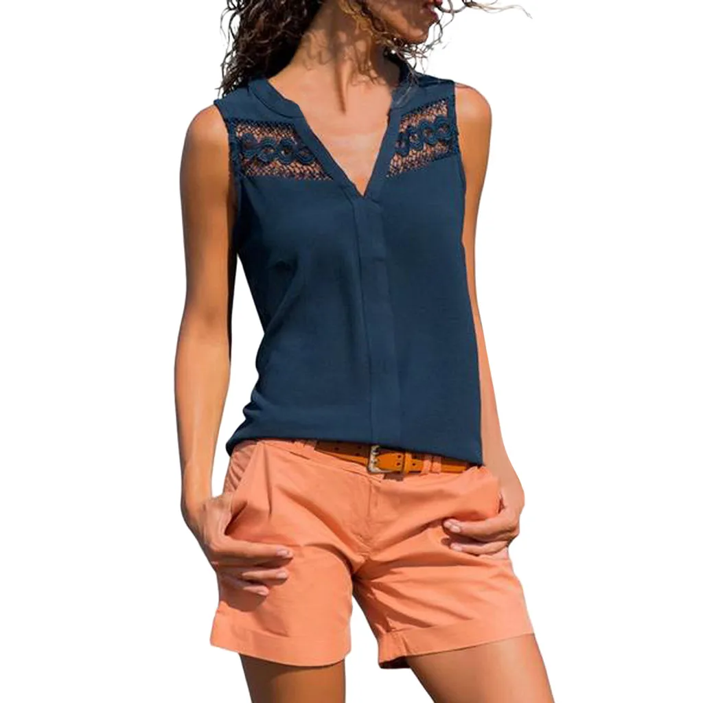 Womail Summer Lace Design Polyester Material Solid Color Sleeveless Casual V-Neck Fashion Tank Tops Women 19MAR12
Womail Summer Lace Design Polyester Material Solid Color Sleeveless Casual V-Neck Fashion Tank Tops Women 19MAR12
