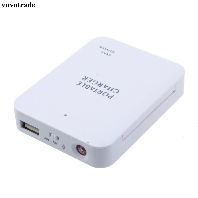 vovotrade 4xAA Battery Emergency USB Power Bank Charger For iPhone6 Samsung White Adapter Factory Price Drop Shipping
vovotrade 4xAA Battery Emergency USB Power Bank Charger For iPhone6 Samsung White Adapter Factory Price Drop Shipping