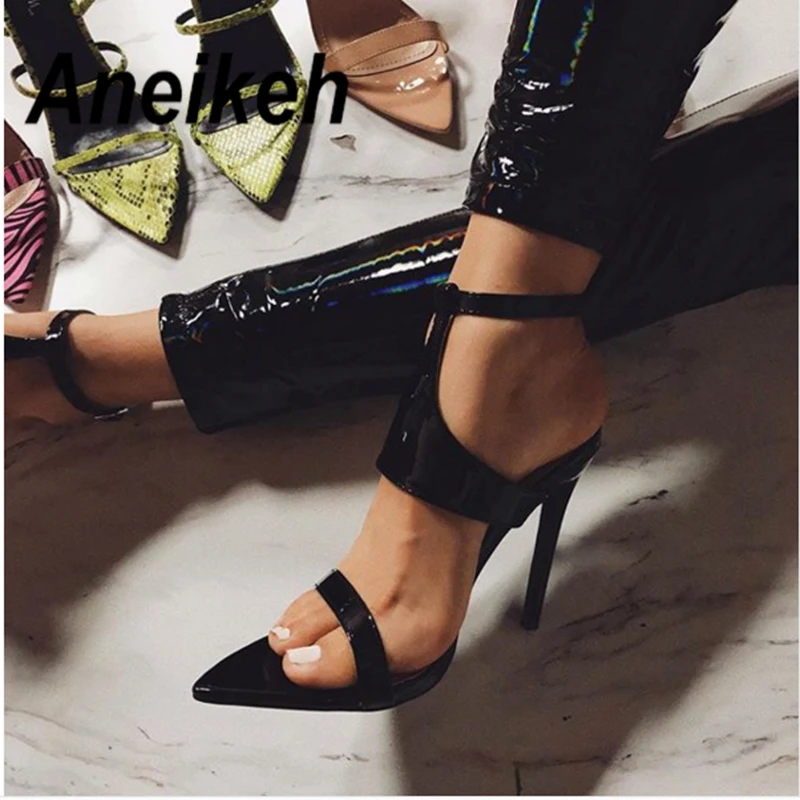Aneikeh 2019 Elegant Sandals Buckle Strap Women's Shoes High Heels Gladiator Pointed Toe Dress Party Black Apricot Size 35-40
Aneikeh 2019 Elegant Sandals Buckle Strap Women's Shoes High Heels Gladiator Pointed Toe Dress Party Black Apricot Size 35-40