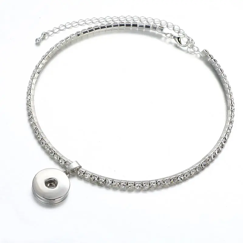 NEW Fashion Rhinestone Shinning Metal Snap Necklace Collar Beauty fit 18MM snap buttons jewelry wholesale Lobster clasp DJ0021
NEW Fashion Rhinestone Shinning Metal Snap Necklace Collar Beauty fit 18MM snap buttons jewelry wholesale Lobster clasp DJ0021