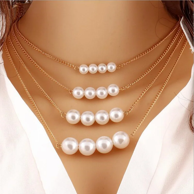 Multiple layers Korean Fashion Imitation Pearls Cute Rhinestone Pendant Necklace Hot Sale Jewelry For Women Wholesale
Multiple layers Korean Fashion Imitation Pearls Cute Rhinestone Pendant Necklace Hot Sale Jewelry For Women Wholesale
