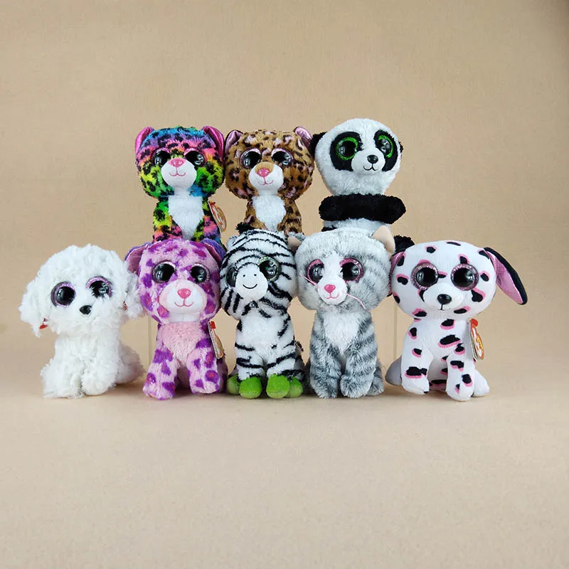 8 Styles Kawaii TY Beanie Boos Big Eyes Panda Dog Cat Zebra Plush Soft Stuffed Animals Toys For Kids Birthday Gifts
8 Styles Kawaii TY Beanie Boos Big Eyes Panda Dog Cat Zebra Plush Soft Stuffed Animals Toys For Kids Birthday Gifts