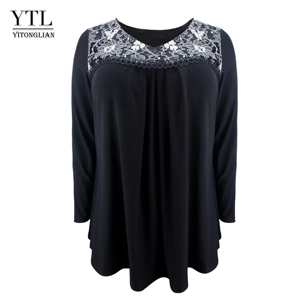 YTL Vintage Blouses Women Plus Size Autumn Winter Long Sleeve Floral Lace V Neck Tunic Top Slim Flare Shirt 5XL 6XL 7XL 8XL H136
YTL Vintage Blouses Women Plus Size Autumn Winter Long Sleeve Floral Lace V Neck Tunic Top Slim Flare Shirt 5XL 6XL 7XL 8XL H136