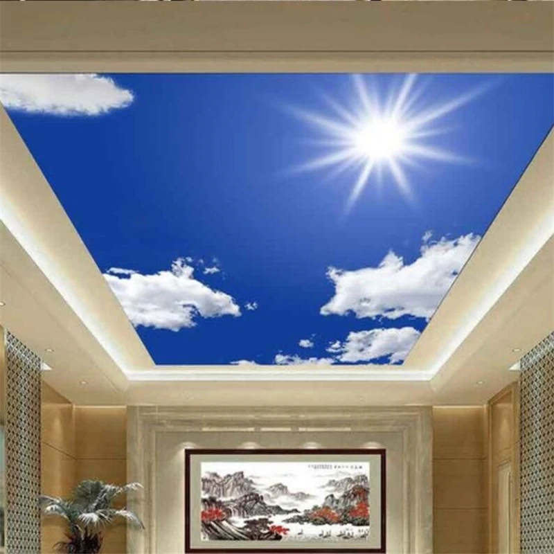 wellyu Custom wallpaper 3d обои high-definition blue sky and white sky ceiling 3d wallpaper ceiling papel de parede wall paper
wellyu Custom wallpaper 3d обои high-definition blue sky and white sky ceiling 3d wallpaper ceiling papel de parede wall paper