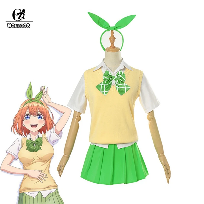 ROLECOS Quintessential Quintuplets Anime Cosplay Yotsuba Nakano Cosplay Costume Go Toubun no Hanayome Costume Women Uniform
ROLECOS Quintessential Quintuplets Anime Cosplay Yotsuba Nakano Cosplay Costume Go Toubun no Hanayome Costume Women Uniform