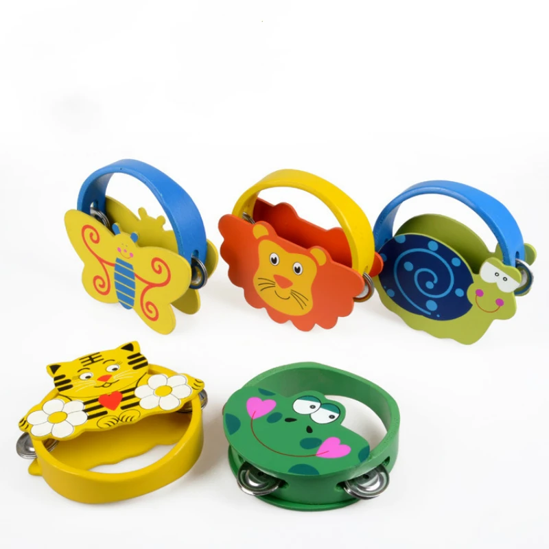 Kids Clap Hand Bells Musical Instrument Toy Cartoon Animals Pattern Drum Rattles Wooden Percussion For Infant Baby Gift Toys
Kids Clap Hand Bells Musical Instrument Toy Cartoon Animals Pattern Drum Rattles Wooden Percussion For Infant Baby Gift Toys